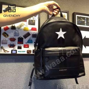 GIVENCHY-0010-2 人氣熱銷新款原單五角星圖案全皮男女款雙肩包休閒書包