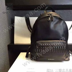 GIVENCHY-0010-3 人氣熱銷新款原單鉚釘款全皮男女款雙肩包休閒書包