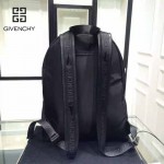 GIVENCHY-004-2 原單菱格鉚釘款降落傘面料配牛皮雙肩包休閒背包
