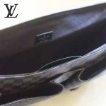 LV N41643 專櫃最新款商務男士黑色棋盤格單肩斜挎包
