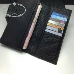 PRADA 0836-2 時尚新款男士字母標黑色荔枝紋原版皮長款西裝夾