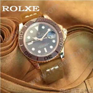 ROLEX-047-01 勞力士新款瑞機水鬼系列進口磨砂牛皮復古手表