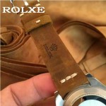 ROLEX-047-03 勞力士新款瑞機水鬼系列進口磨砂牛皮復古手表