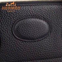 HERMES-00041-9 專櫃最新款黑色原版TOGO皮大小號手提單肩包寶萊包