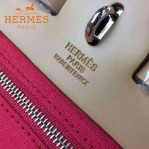 HERMES-00048-011 專櫃潮流最新款HERBAG原版牛皮配帆布手提單肩包