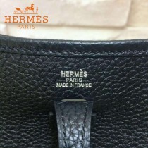 HERMES-00044-13 潮流新款伊芙寧系列黑色原版TOGO皮迷你單肩斜挎包