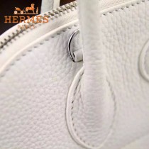 HERMES-00041-8 專櫃最新款白色原版TOGO皮大小號手提單肩包寶萊包