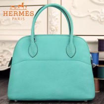 HERMES-00041-7 專櫃最新款薄荷綠原版TOGO皮大小號手提單肩包寶萊包