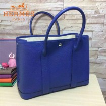 HERMES-00042-5 時尚經典款電光藍原版TOGO皮大容量花園包