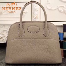 HERMES-00041-2 專櫃最新款卡其色原版TOGO皮大小號手提單肩包寶萊包