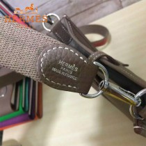 HERMES-00044-14 潮流新款伊芙寧系列灰色原版TOGO皮迷你單肩斜挎包