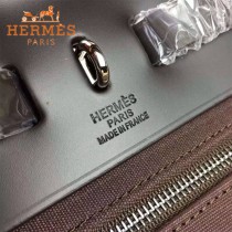 HERMES-00048-013 專櫃潮流最新款HERBAG原版牛皮配帆布手提單肩包