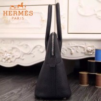 HERMES-00041-9 專櫃最新款黑色原版TOGO皮大小號手提單肩包寶萊包