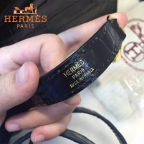 HERMES-00053 專櫃新款原版高光头层牛皮鳄鱼纹凯莉包