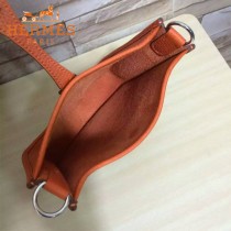 HERMES-00044-15 潮流新款伊芙寧系列橙色原版TOGO皮迷你單肩斜挎包