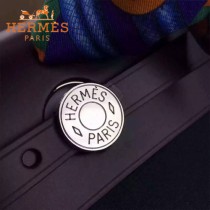HERMES-00048-01 專櫃潮流最新款HERBAG原版牛皮配帆布手提單肩包