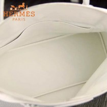 HERMES-00041-8 專櫃最新款白色原版TOGO皮大小號手提單肩包寶萊包
