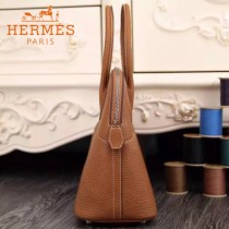HERMES-00041-6 專櫃最新款土黃色原版TOGO皮大小號手提單肩包寶萊包