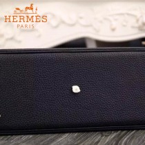 HERMES-00041-9 專櫃最新款黑色原版TOGO皮大小號手提單肩包寶萊包