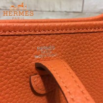 HERMES-00044-15 潮流新款伊芙寧系列橙色原版TOGO皮迷你單肩斜挎包