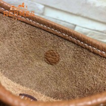 HERMES-00044-12 潮流新款伊芙寧系列土黃色原版TOGO皮迷你單肩斜挎包