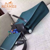 HERMES-00048-01 專櫃潮流最新款HERBAG原版牛皮配帆布手提單肩包