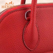 HERMES-00041 專櫃最新款紅色原版TOGO皮大小號手提單肩包寶萊包