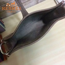 HERMES-00044-14 潮流新款伊芙寧系列灰色原版TOGO皮迷你單肩斜挎包