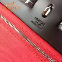 HERMES-00048-012 專櫃潮流最新款HERBAG原版牛皮配帆布手提單肩包