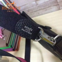 HERMES-00044-13 潮流新款伊芙寧系列黑色原版TOGO皮迷你單肩斜挎包