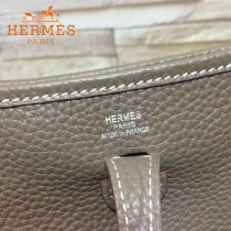 HERMES-00044-14 潮流新款伊芙寧系列灰色原版TOGO皮迷你單肩斜挎包
