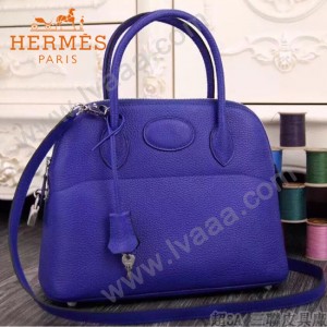HERMES-00041-13 專櫃最新款電光紫原版TOGO皮大小號手提單肩包寶萊包