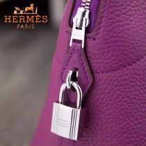 HERMES-00041-11 專櫃最新款紫色原版TOGO皮大小號手提單肩包寶萊包