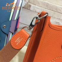 HERMES-00044-15 潮流新款伊芙寧系列橙色原版TOGO皮迷你單肩斜挎包