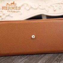 HERMES-00041-6 專櫃最新款土黃色原版TOGO皮大小號手提單肩包寶萊包