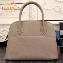 HERMES-00041-2 專櫃最新款卡其色原版TOGO皮大小號手提單肩包寶萊包