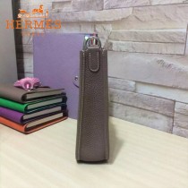 HERMES-00044-14 潮流新款伊芙寧系列灰色原版TOGO皮迷你單肩斜挎包