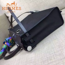 HERMES-00048-014 專櫃潮流最新款HERBAG原版牛皮配帆布手提單肩包