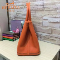 HERMES-00042-3 時尚經典款橙色原版TOGO皮大容量花園包