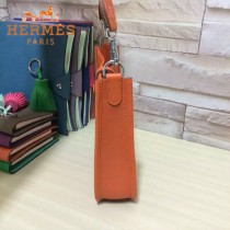 HERMES-00044-15 潮流新款伊芙寧系列橙色原版TOGO皮迷你單肩斜挎包