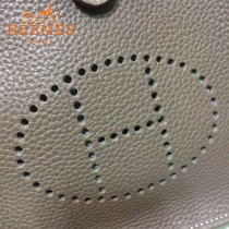 HERMES-00044-14 潮流新款伊芙寧系列灰色原版TOGO皮迷你單肩斜挎包