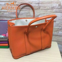 HERMES-00042-3 時尚經典款橙色原版TOGO皮大容量花園包