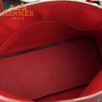 HERMES-00041 專櫃最新款紅色原版TOGO皮大小號手提單肩包寶萊包
