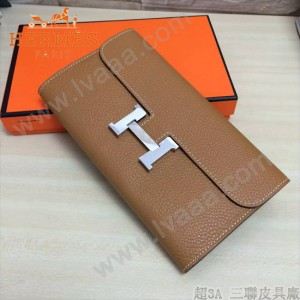 HERMES-00050-014 專櫃時尚新款Constance系列原版牛頸紋皮手拿包