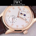 IWC-073 萬國葡萄牙l544401系列瑞士2824多功能自動雕花機芯男士腕表