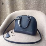 LV M40862-08 潮流時尚新款原版皮水波紋ALMA BB手提斜背貝殼包