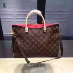 LV M40906-01 最新款女包新款手提包單肩斜挎時尚Pallas原版皮手袋