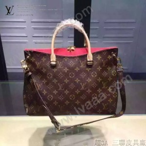 LV M40906-01 最新款女包新款手提包單肩斜挎時尚Pallas原版皮手袋