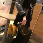 LV M41638-3 時尚新款女士EVA老花配黑色皮單肩斜挎包晚宴包手拿包