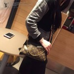 LV M41638-3 時尚新款女士EVA老花配黑色皮單肩斜挎包晚宴包手拿包